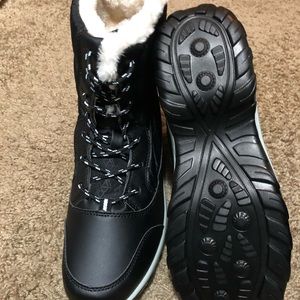 Boots... snow... New